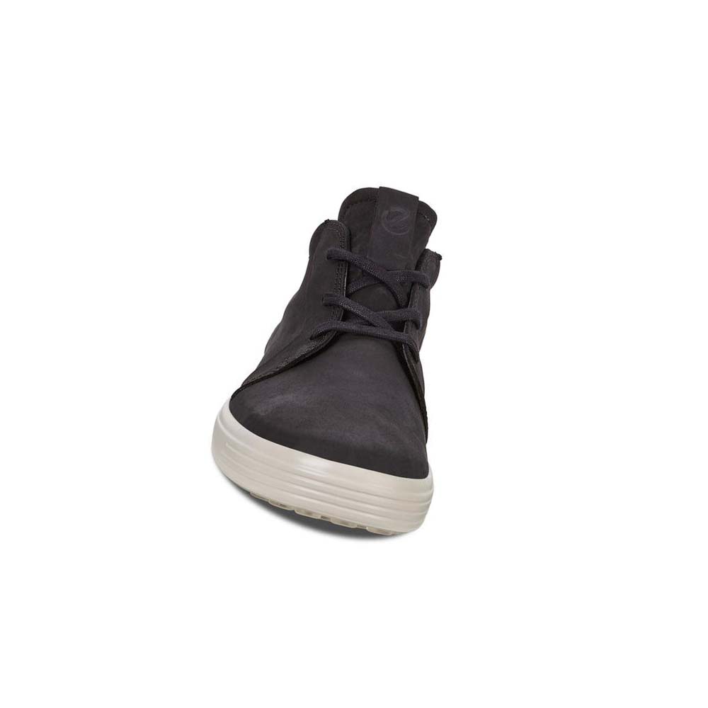 Ecco Soft 7 Ankle Sneakers Herr Svarta | SE 628OKI